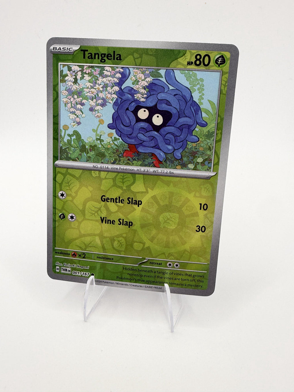 Tangela 001/167 Reverse Holo Twilight Masquerade TWM Pokemon 2024 NM