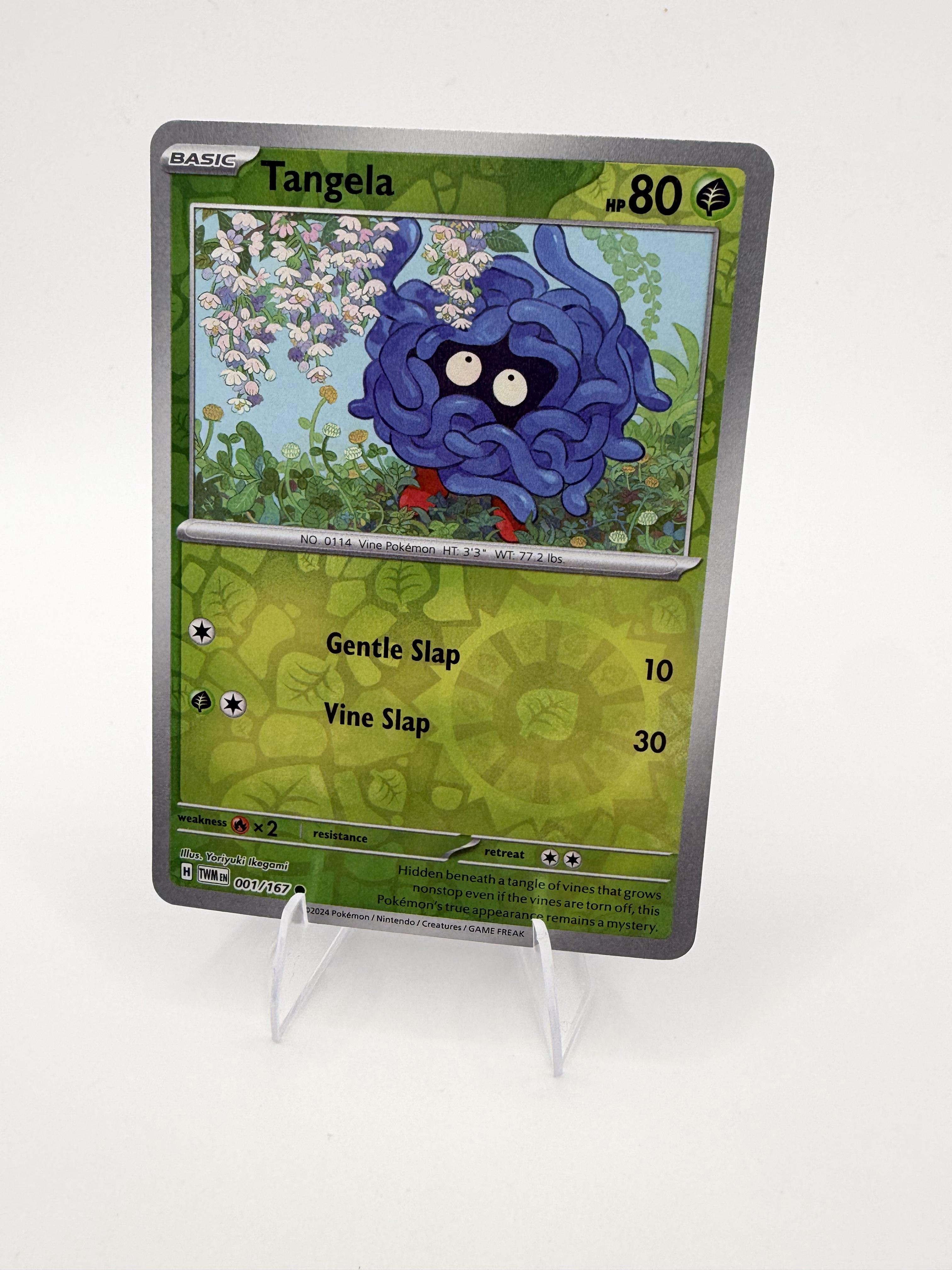 Tangela 001/167 Reverse Holo Twilight Masquerade TWM Pokemon 2024 NM