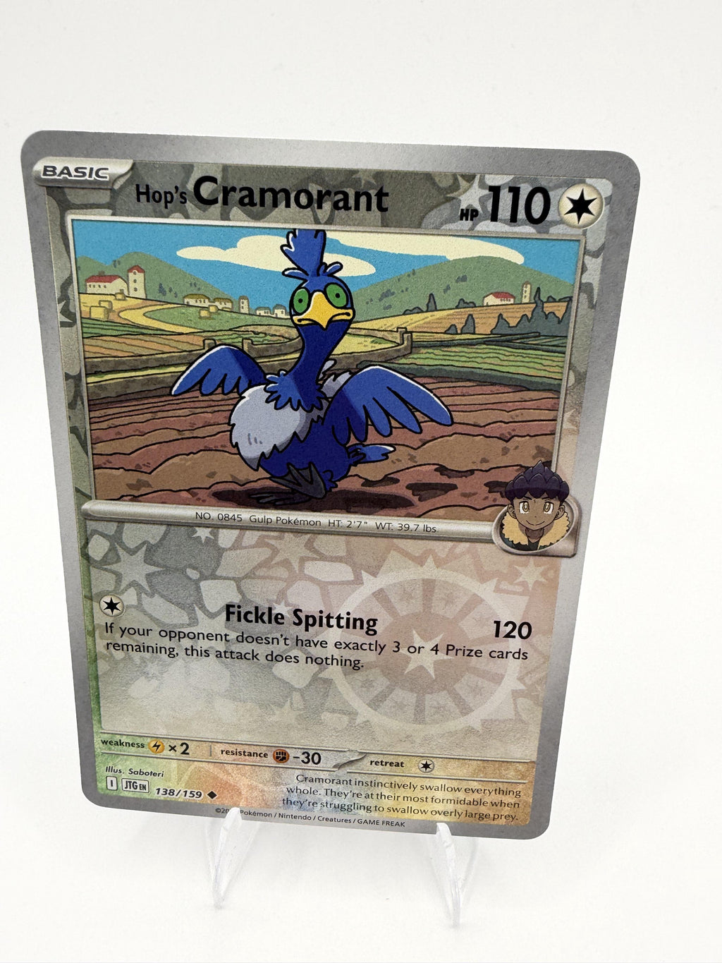 Hop's Cramorant 138/159 Reverse Holo Journey Together JTG Pokemon 2025 NM