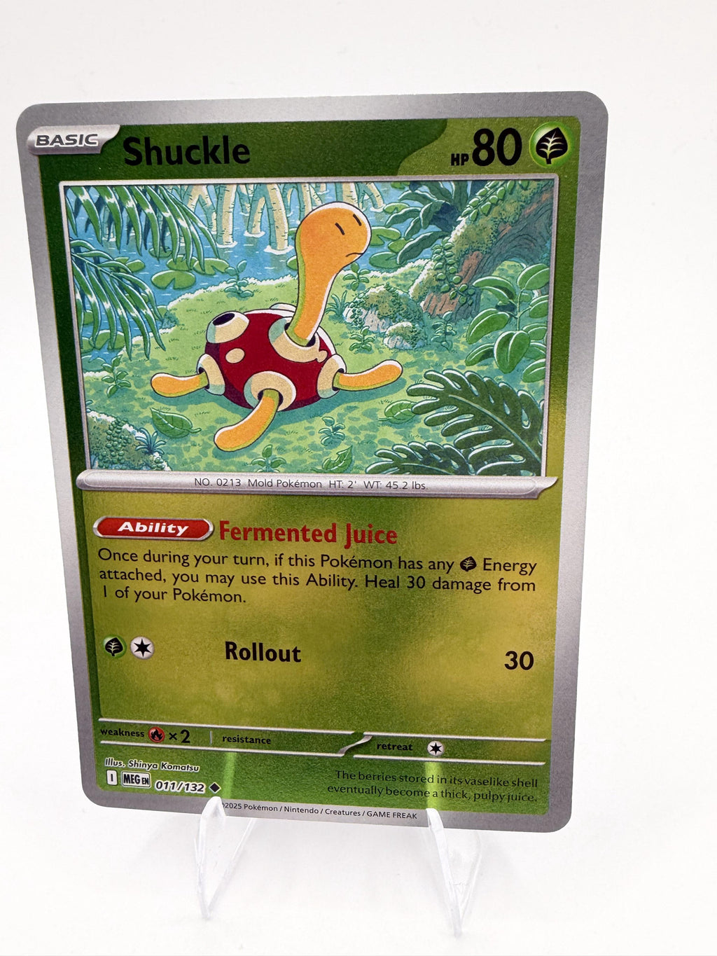 Shuckle 011/132 Mega Evolution MEG Pokemon 2025 Scarlet & Violet NM
