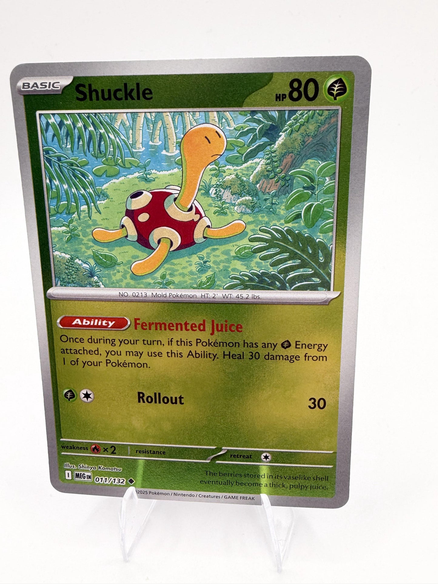 Shuckle 011/132 Mega Evolution MEG Pokemon 2025 Scarlet & Violet NM