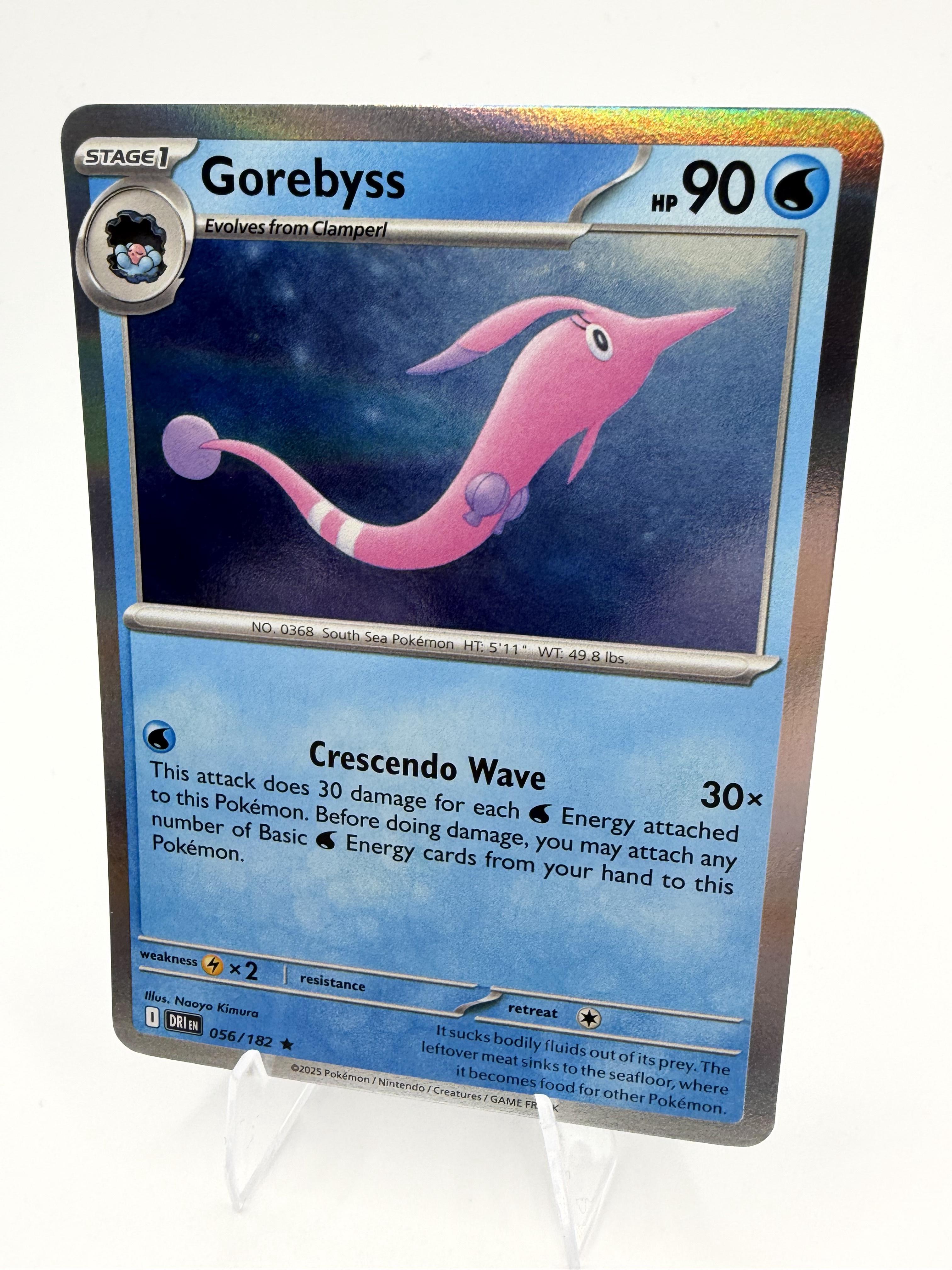 Gorebyss 056/182 Holo Rare Destined Rivals DRI Pokemon 2025 Scarlet & Violet NM