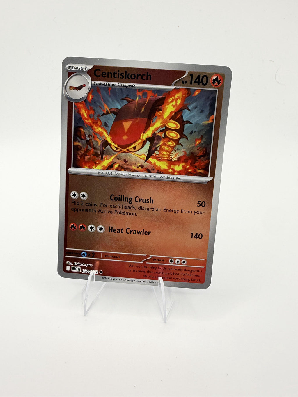 Centiskorch 030/132 Mega Evolution MEG Pokemon 2025 Scarlet & Violet NM