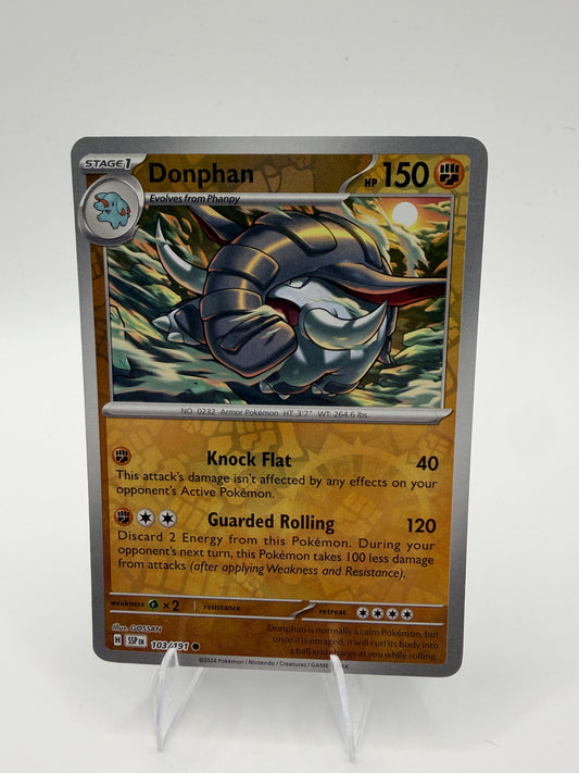 2024 Pokemon Donphan 103/191 Surging Sparks Reverse Holo Common TCG NM