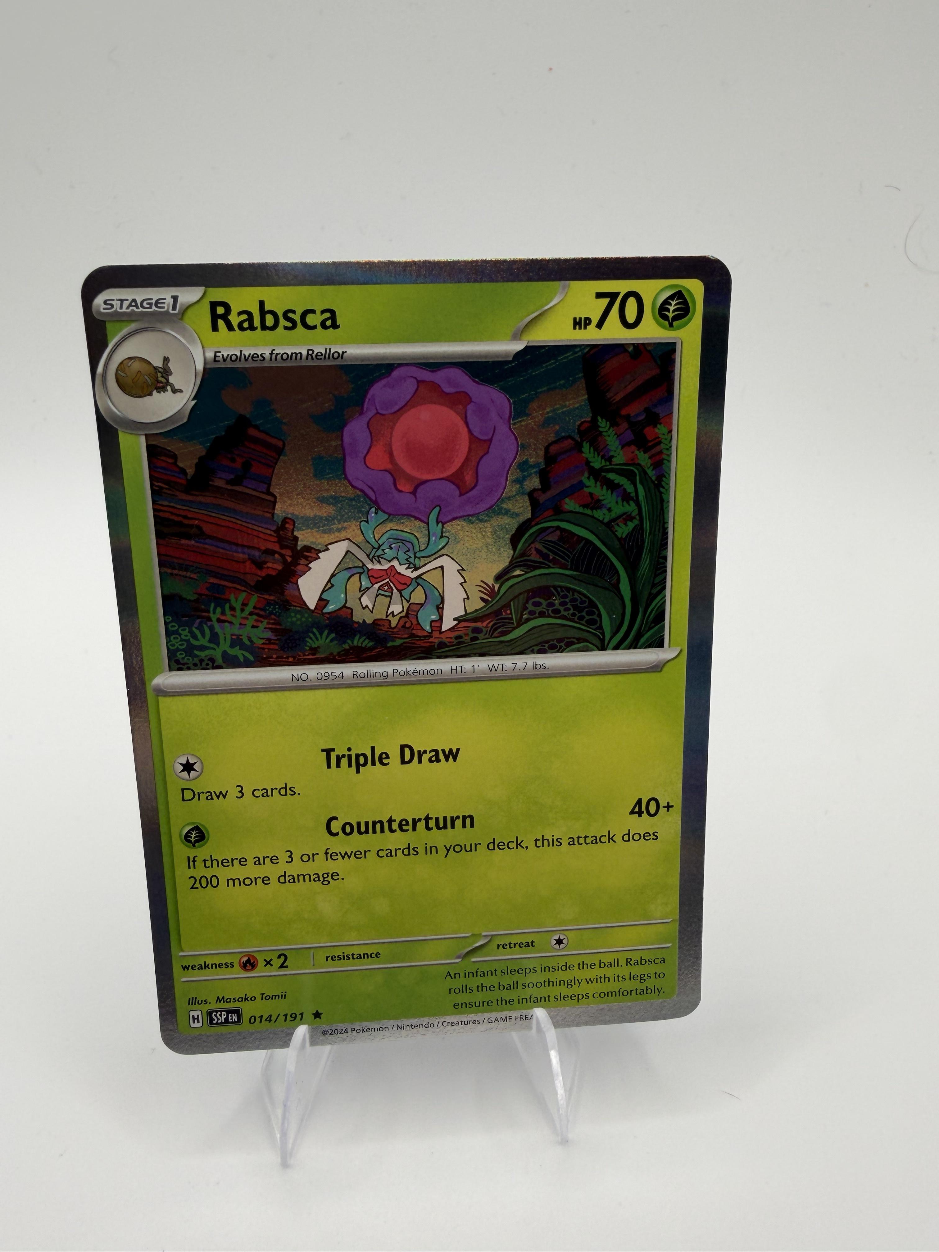 SV08: Surging Sparks Rabsca Card Rare,Holo #014/191