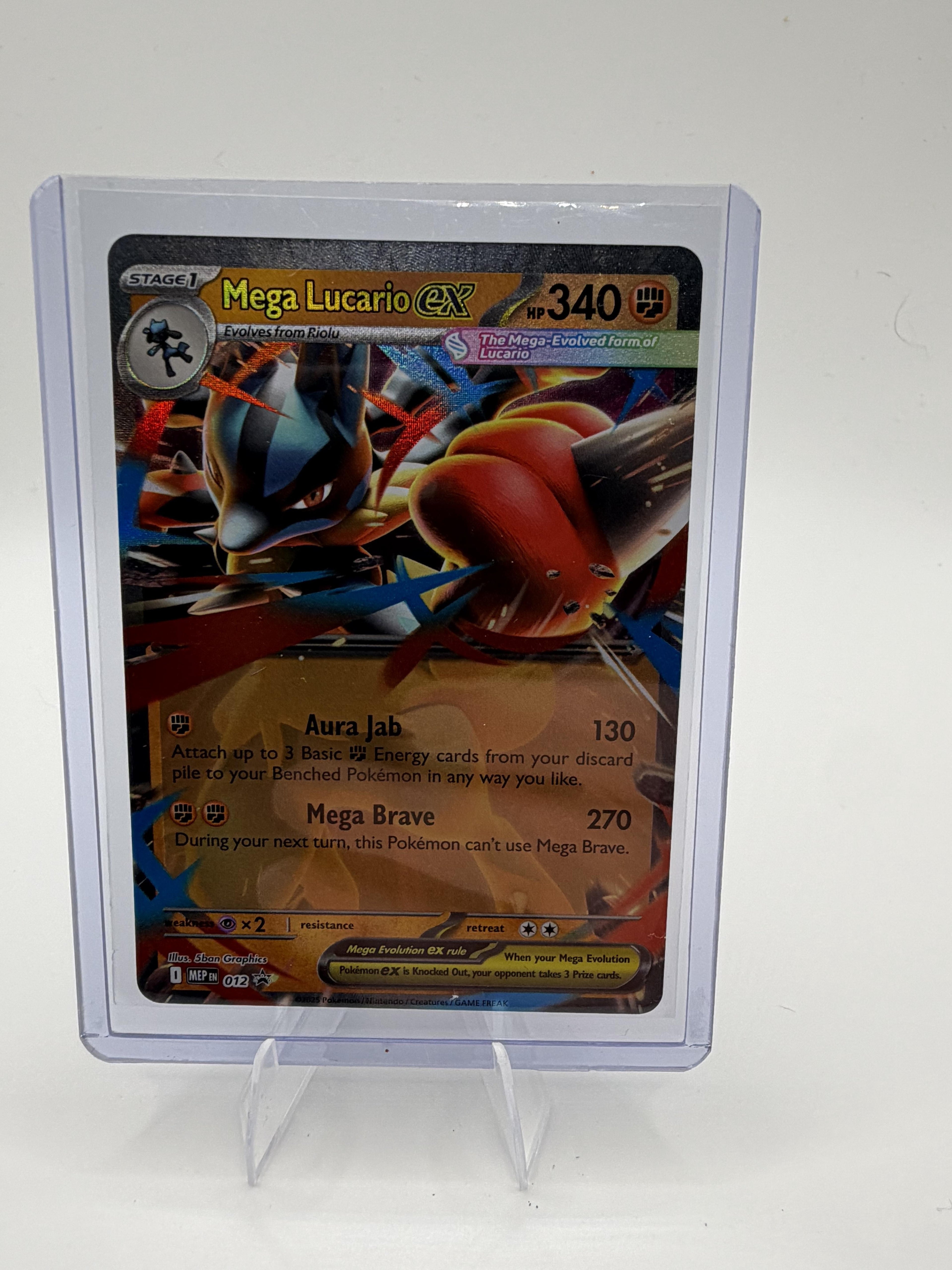 Mega Lucario EX 012/100 - Mega Evolution Promo - Holo - Pokemon TCG - NM