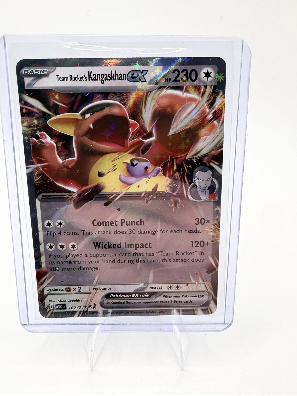 Team Rocket's Kangaskhan ex 162/217 - Ascended Heroes - Double Rare - NM
