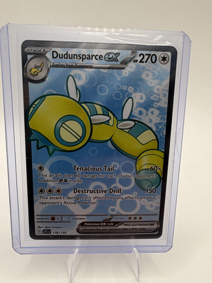 Pokemon Journey Together Dudunsparce ex Card Ultra Rare,Holo #178/159