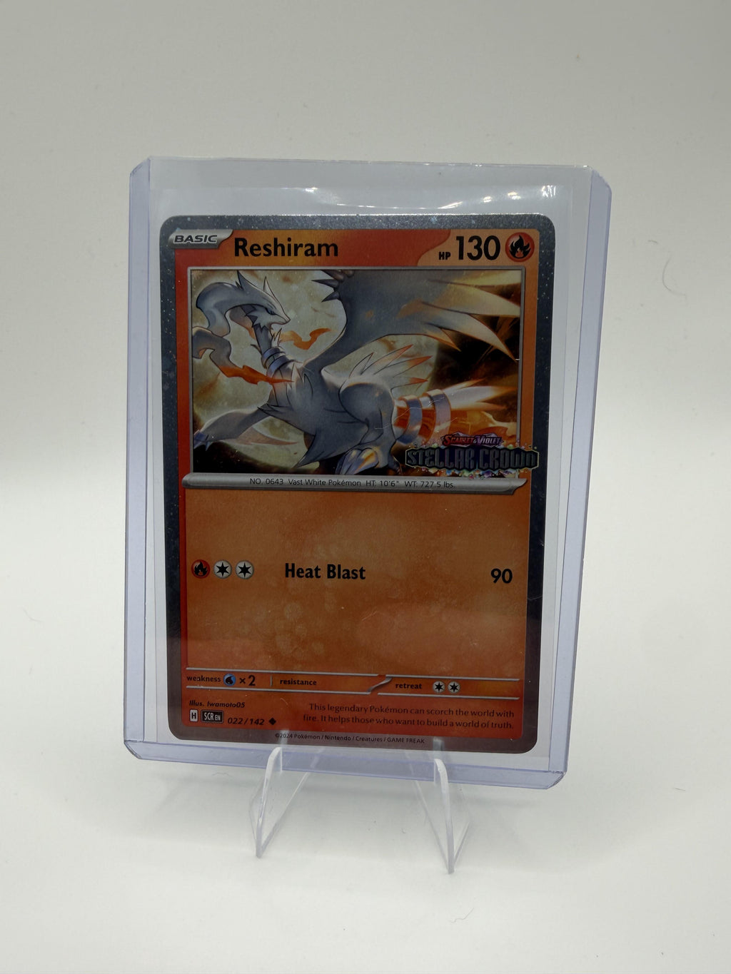 Reshiram 022/142 Stellar Miracle Japanese Pokemon Card NM Rare