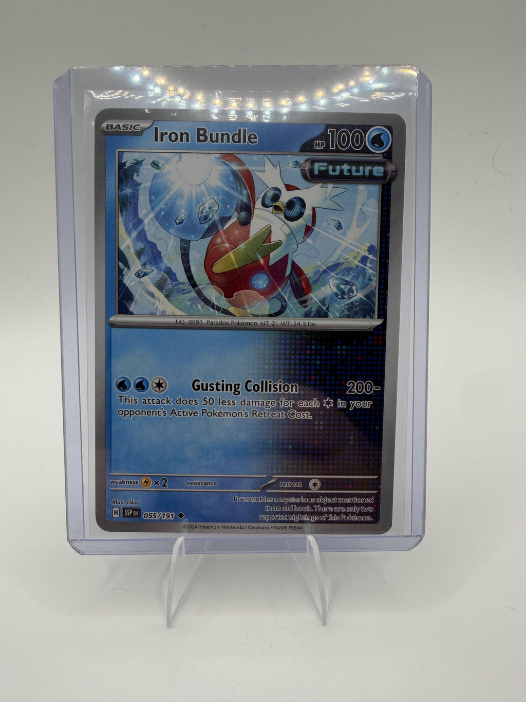 Iron Bundle 055/191 Surging Sparks Pokemon Card Future Rare NM