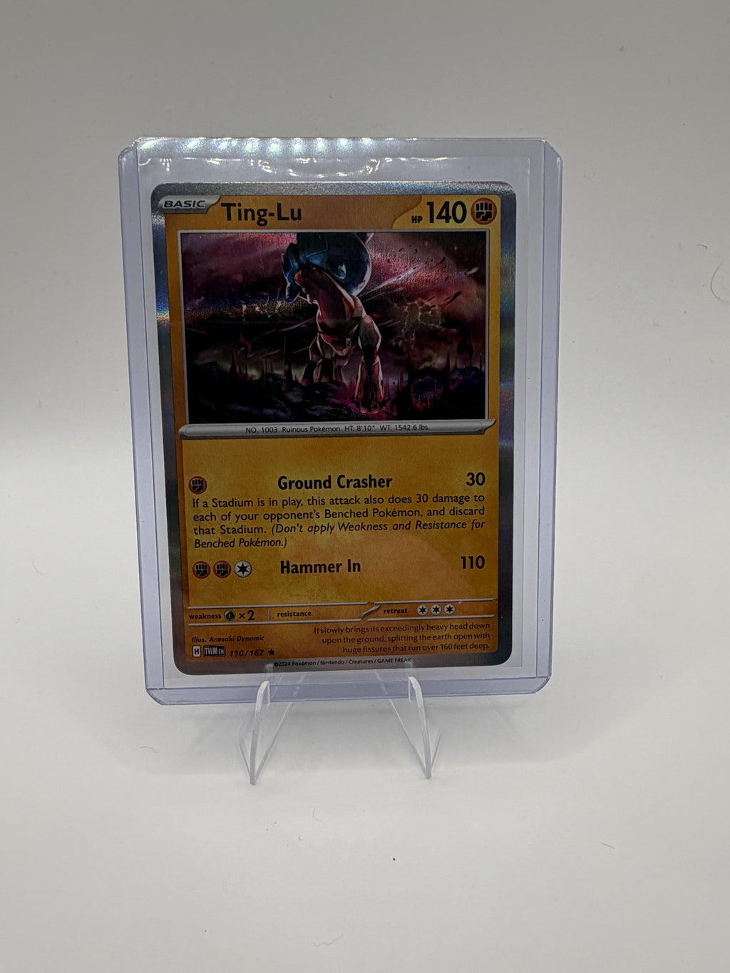 ing-Lu 110/167 Holo Rare Twilight Masquerade Pokemon Card NM