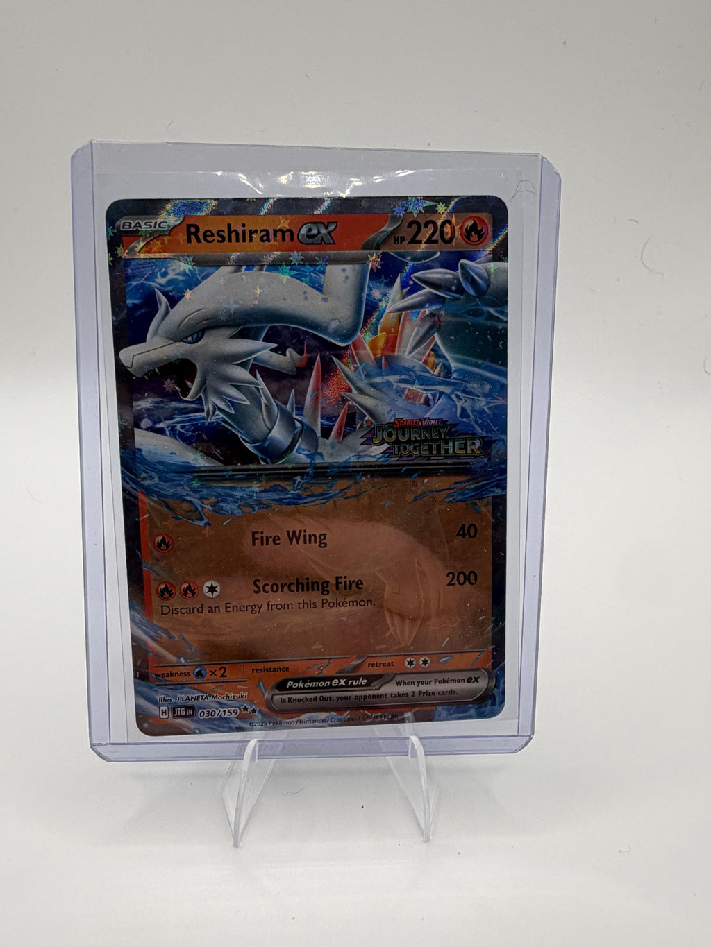 Reshiram ex 030/159 Journey Together Pokemon Card Double Rare NM SV9