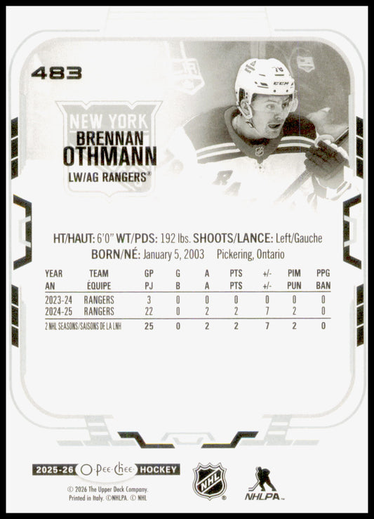 2025-26 O-Pee-Chee #483 Brennan Othmann
