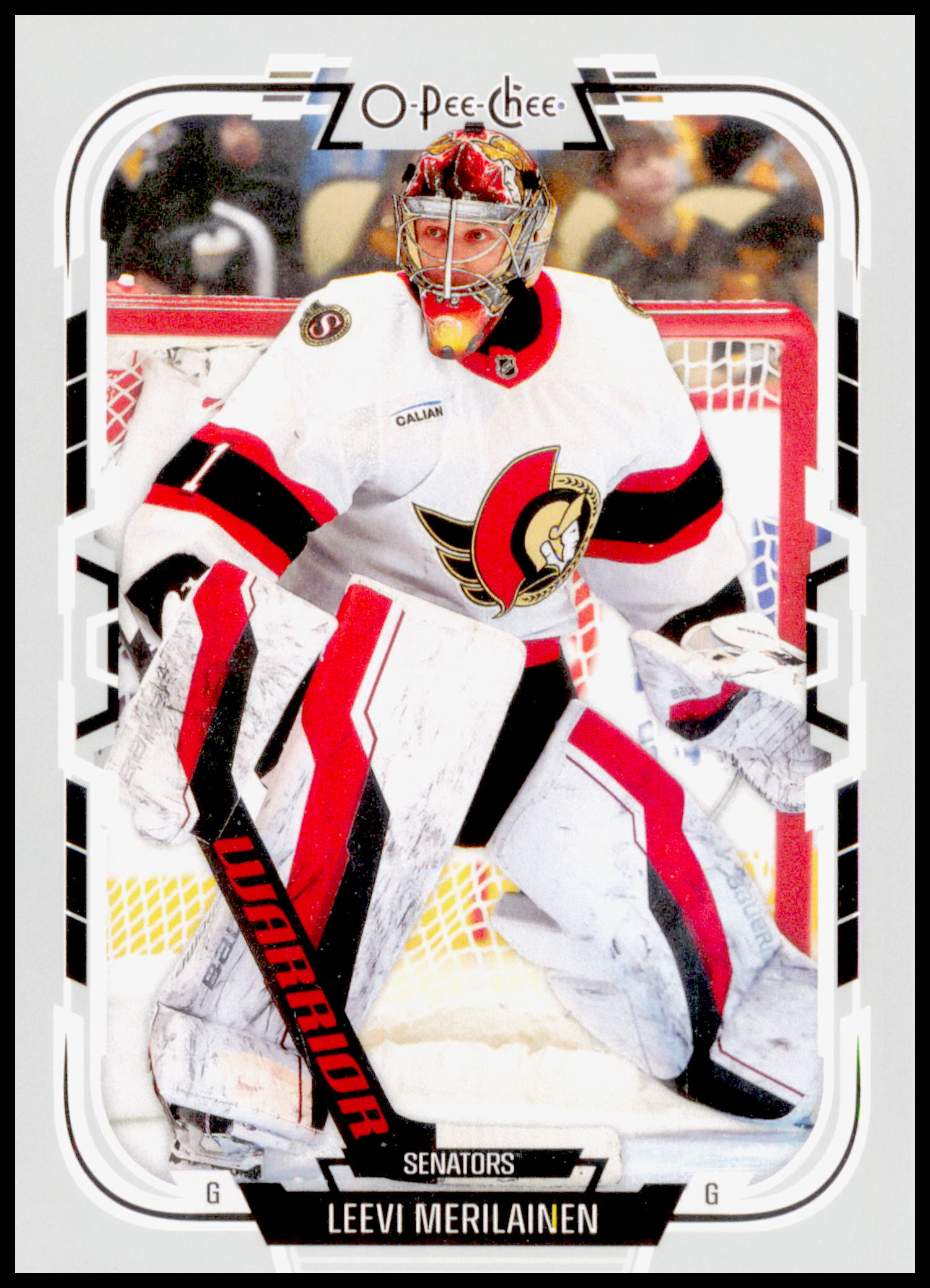 2025-26 O-Pee-Chee Leevi Meriläinen #260 Ottawa Senators OPC Hockey Base Card