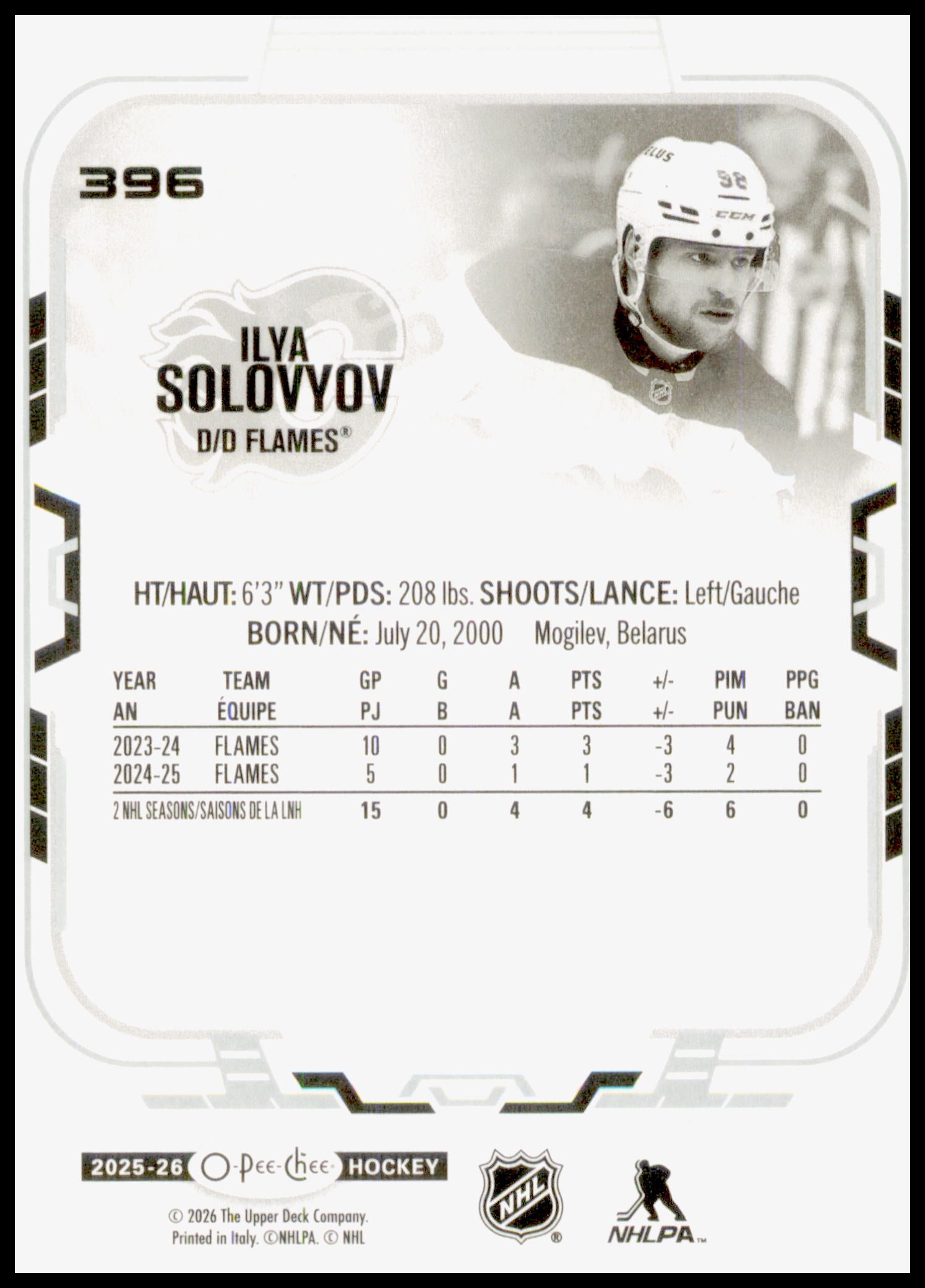 2025-26 O-Pee-Chee #396 Ilya Solovyov