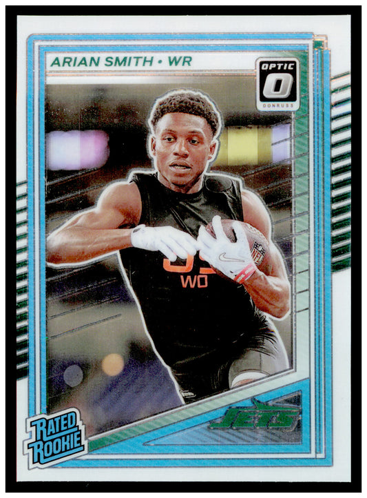 2025 Donruss Optic Arian Smith Card RC New York Jets #285