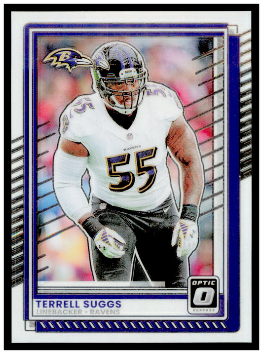 2025 Donruss Optic Terrell Suggs Card Baltimore Ravens #96