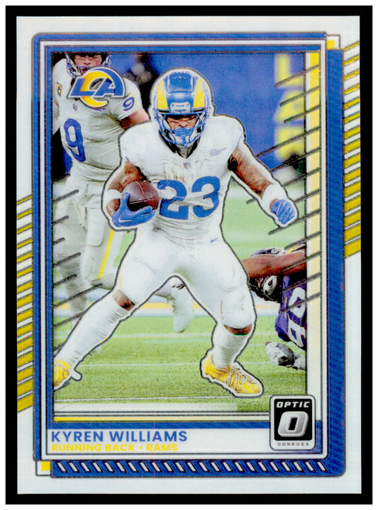 2025 Donruss Optic Kyren Williams Card Los Angeles Rams #105