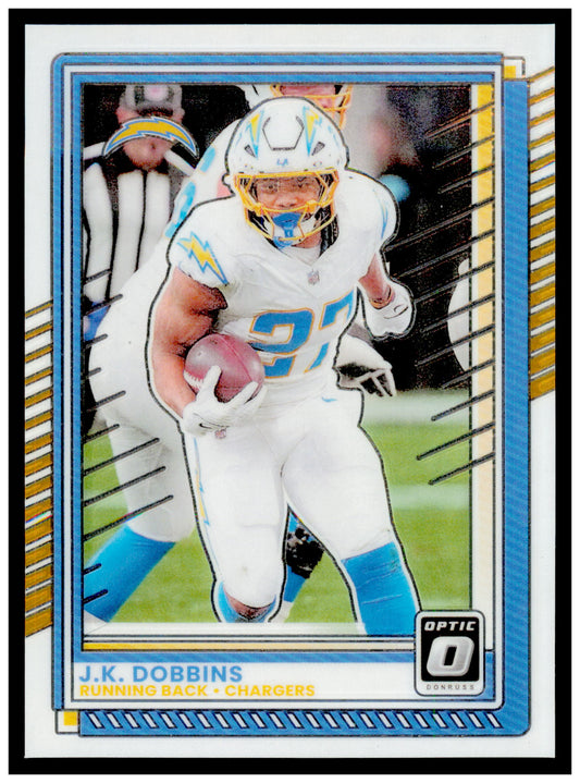 2025 Donruss Optic J.K. Dobbins Card Los Angeles Chargers #55