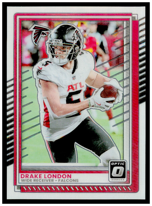 2025 Donruss Optic Drake London Card Atlanta Falcons #153