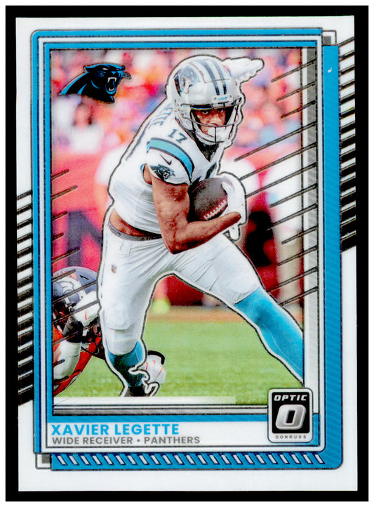 2025 Donruss Optic Xavier Legette Card Carolina Panthers #92