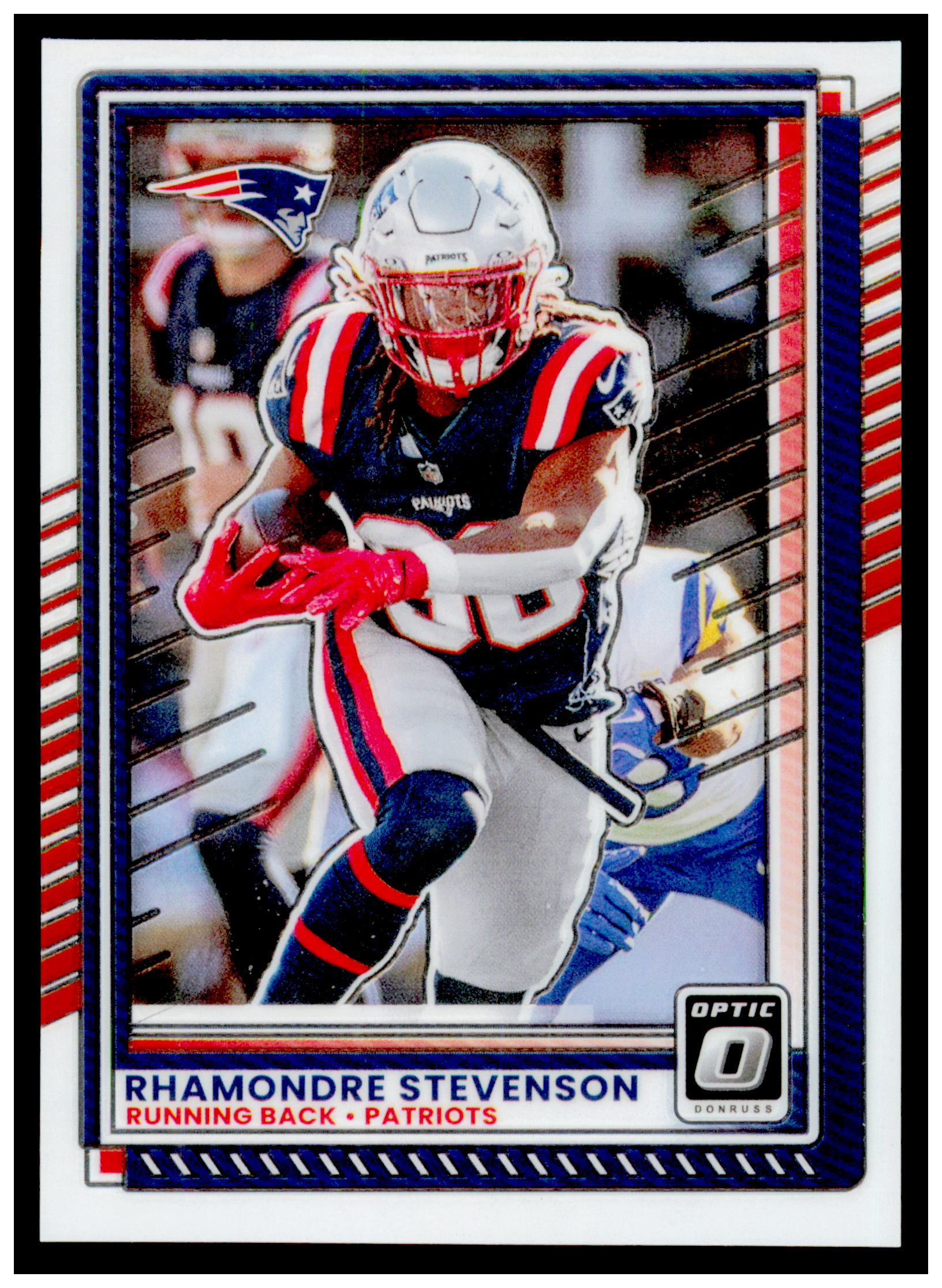 2025 Donruss Optic Rhamondre Stevenson Card New England Patriots #51