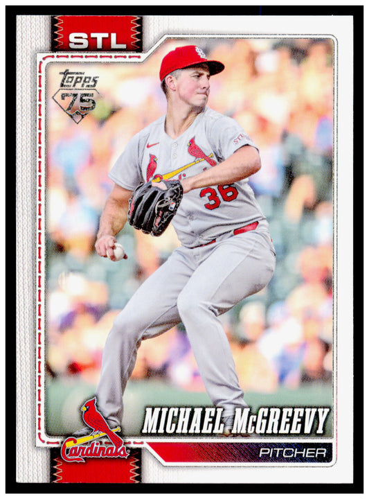 2026 Topps Michael McGreevy Card St. Louis Cardinals #161