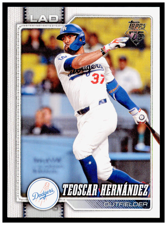 2026 Topps Teoscar Hernández Card Los Angeles Dodgers #251
