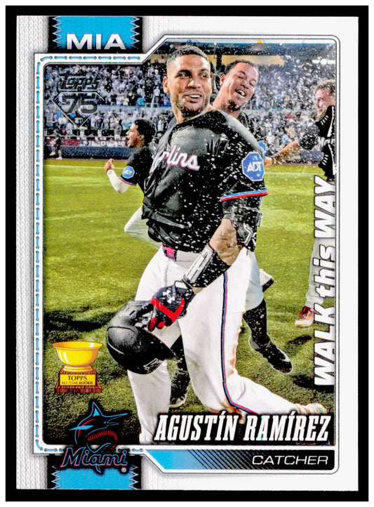 2026 Topps Agustin Ramirez Card Walk This Way Miami Marlins #287