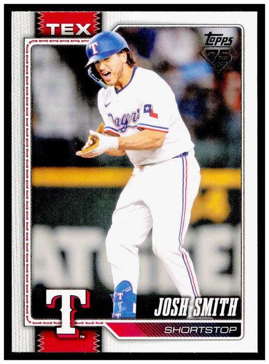 2026 Topps Josh Smith Card Texas Rangers #169