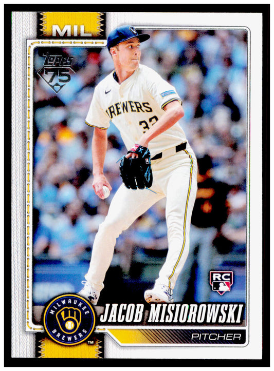 2026 Topps Jacob Misiorowski Card RC Milwaukee Brewers #10