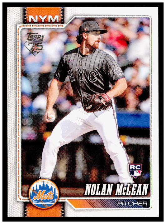 2026 Topps Nolan McLean Card RC New York Mets #214