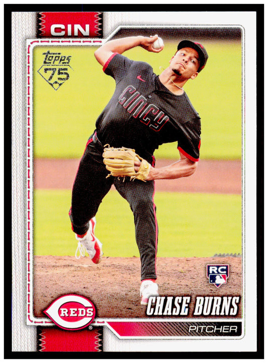2026 Topps Chase Burns Card RC Cincinnati Reds #312