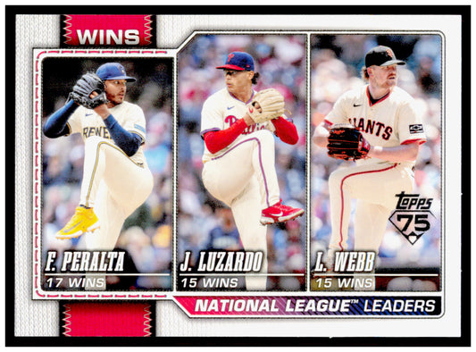 2026 Topps National League Leaders Wins  Card #117