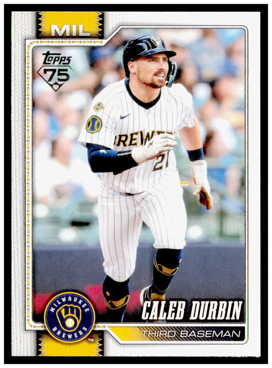 2026 Topps Caleb Durbin Card Milwaukee Brewers #297