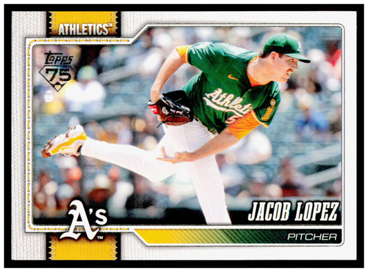 2026 Topps Jacob Lopez Card Athletics #76