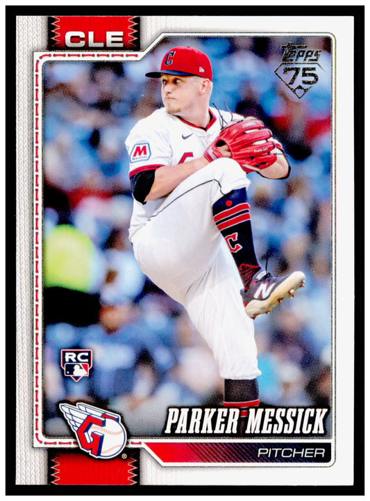 2026 Topps Parker Messick Card RC Cleveland Guardians #67