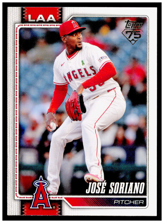 2026 Topps José Soriano Card Los Angeles Angels #319