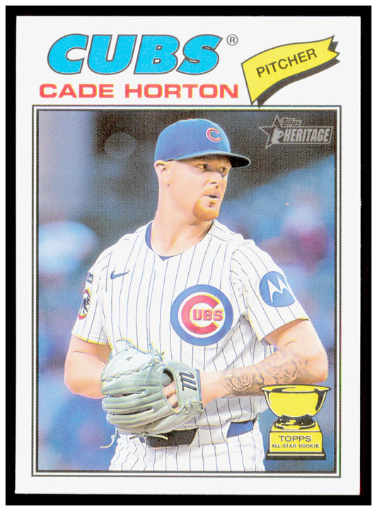 2026 Topps Heritage Cade Horton Card Chicago Cubs #396