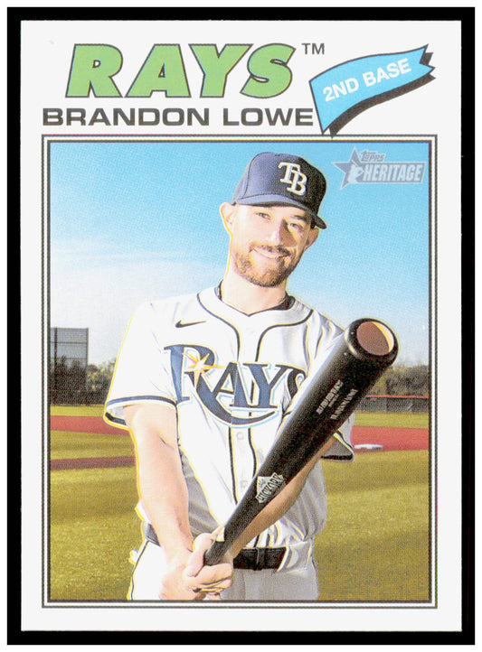 2026 Topps Heritage Brandon Lowe Card Tampa Bay Rays #369