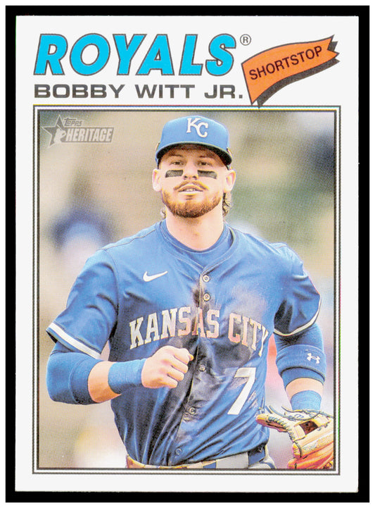 2026 Topps Heritage Bobby Witt Jr. Card Kansas City Royals #160