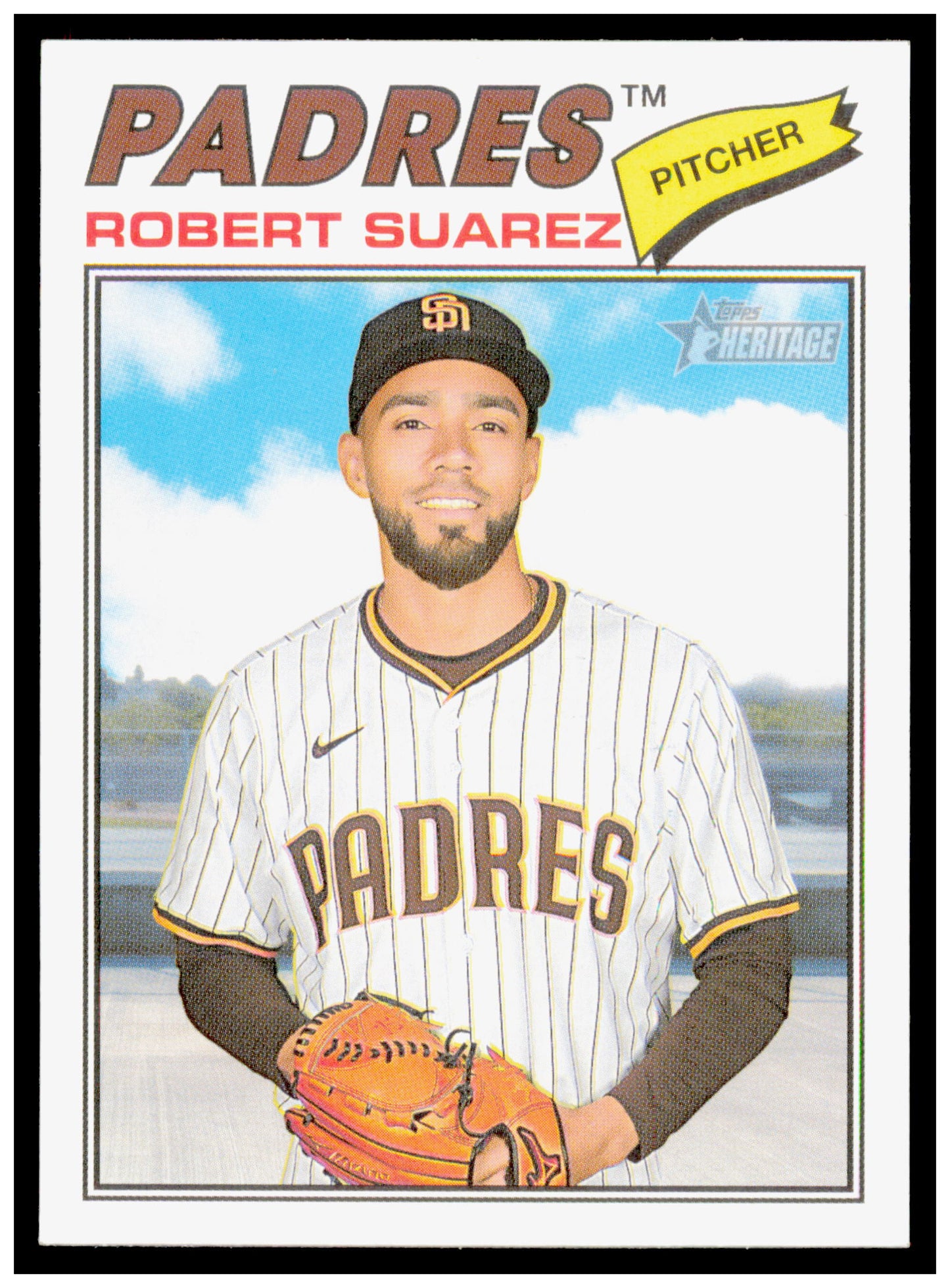 2026 Topps Heritage Robert Suarez Card San Diego Padres #174