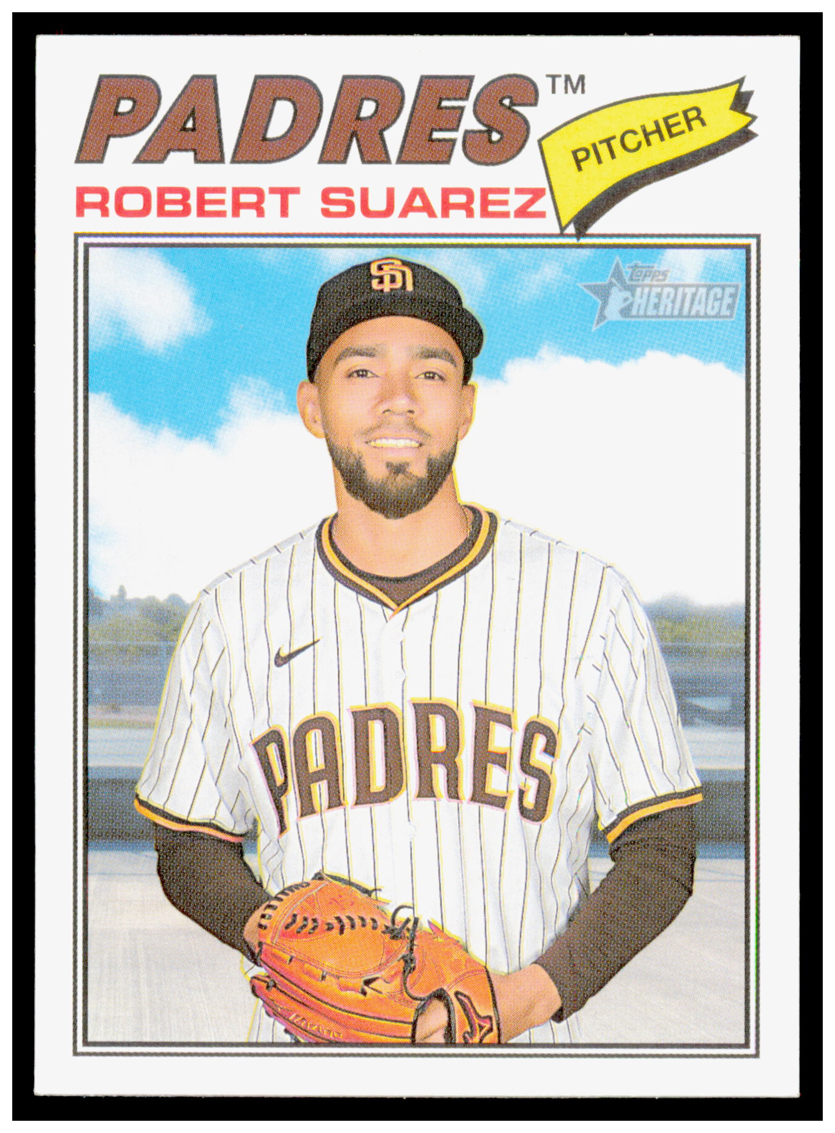 2026 Topps Heritage Robert Suarez Card San Diego Padres #174