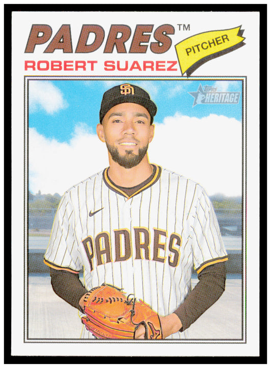 2026 Topps Heritage Robert Suarez Card San Diego Padres #174