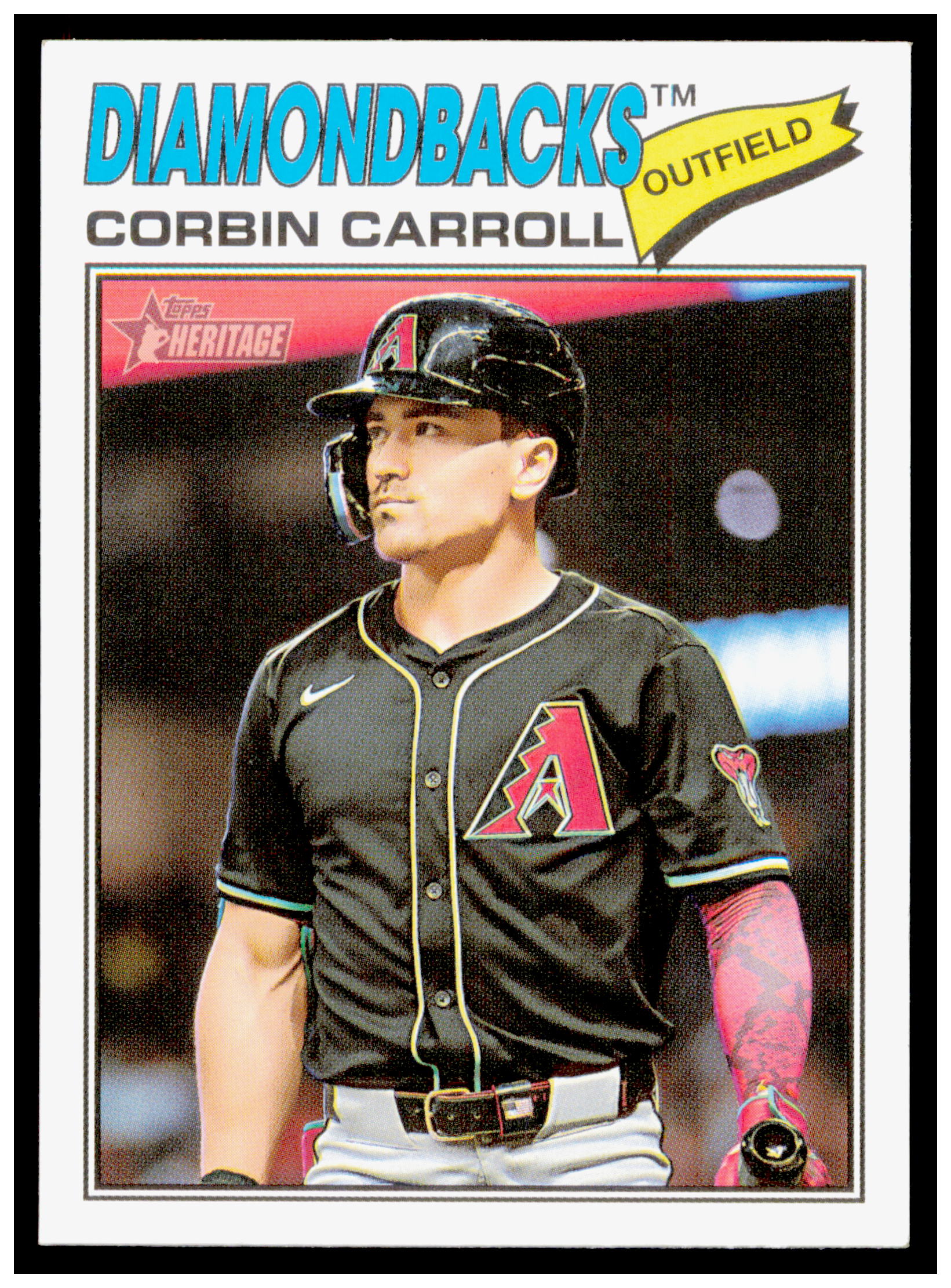 2026 Topps Heritage Corbin Carroll Card Arizona Diamondbacks #383