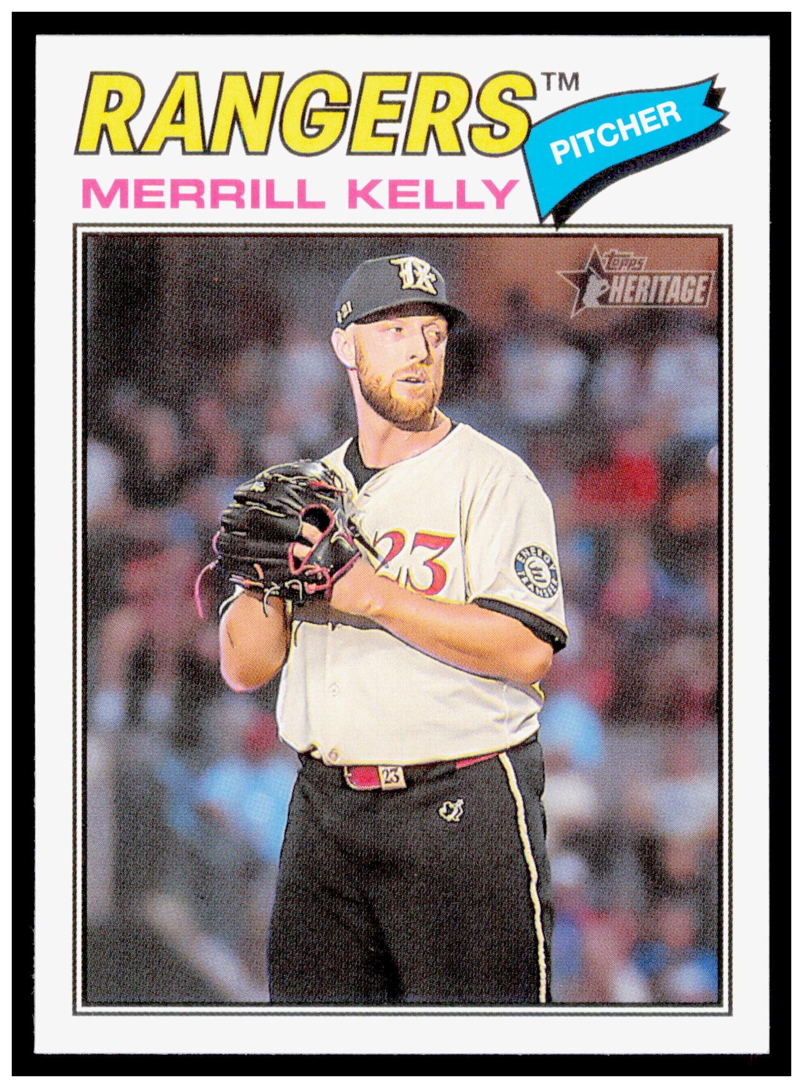 2026 Topps Heritage Merrill Kelly Card Texas Rangers #316