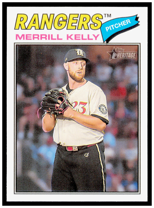 2026 Topps Heritage Merrill Kelly Card Texas Rangers #316