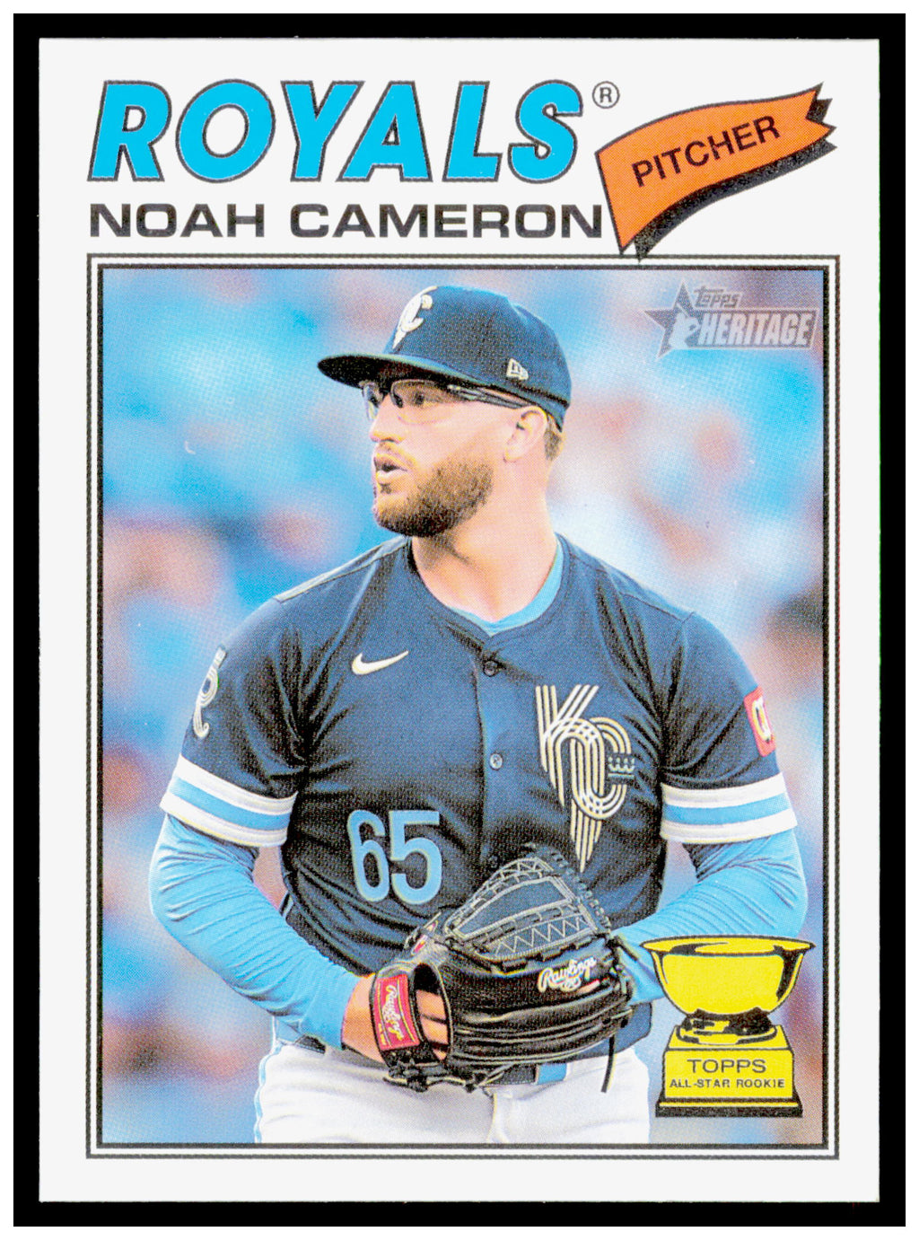 2026 Topps Heritage Noah Cameron Card Kansas City Royals #78