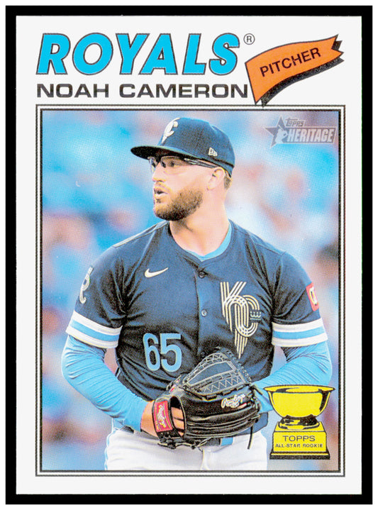 2026 Topps Heritage Noah Cameron Card Kansas City Royals #78