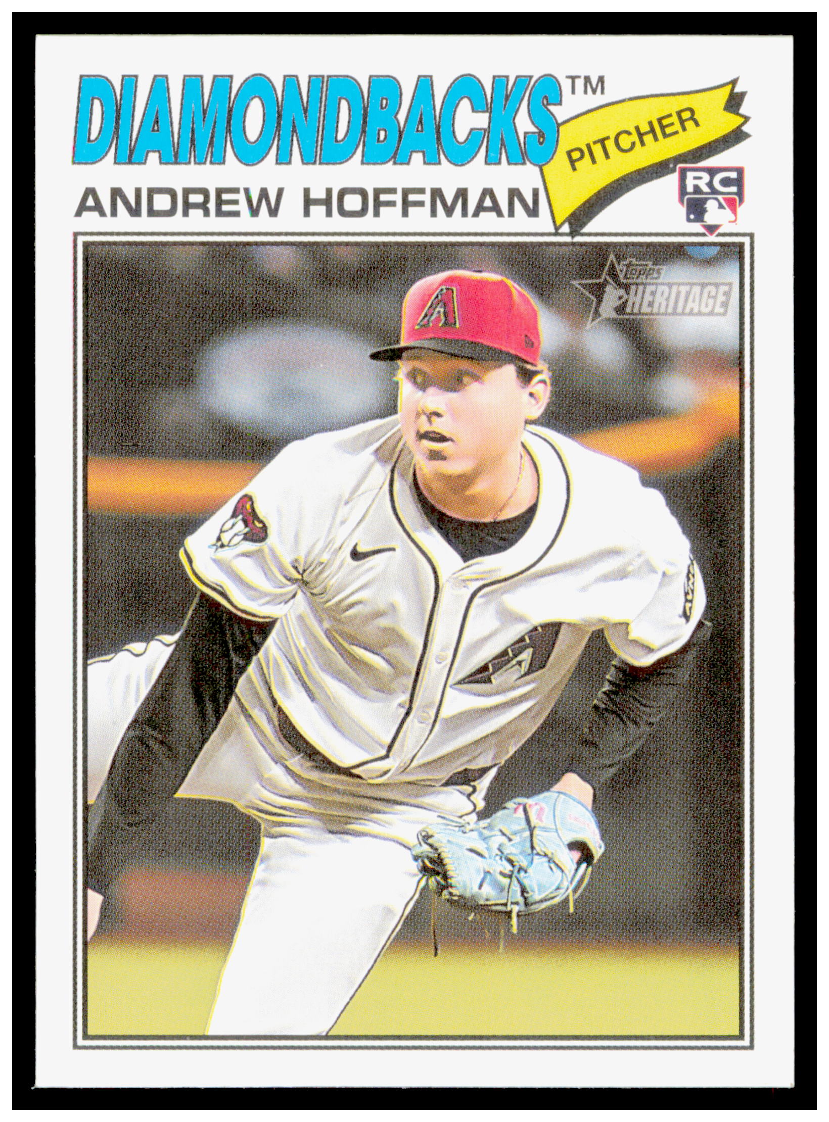 2026 Topps Heritage Andrew Hoffman Card RC Arizona Diamondbacks #211